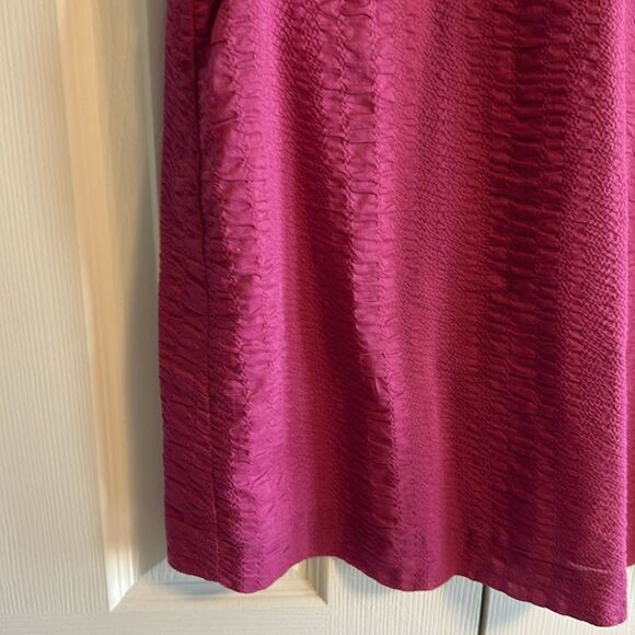 J.Crew Women’s Magenta Textured Tank Dress - Size 4 - Picture 3 of 6